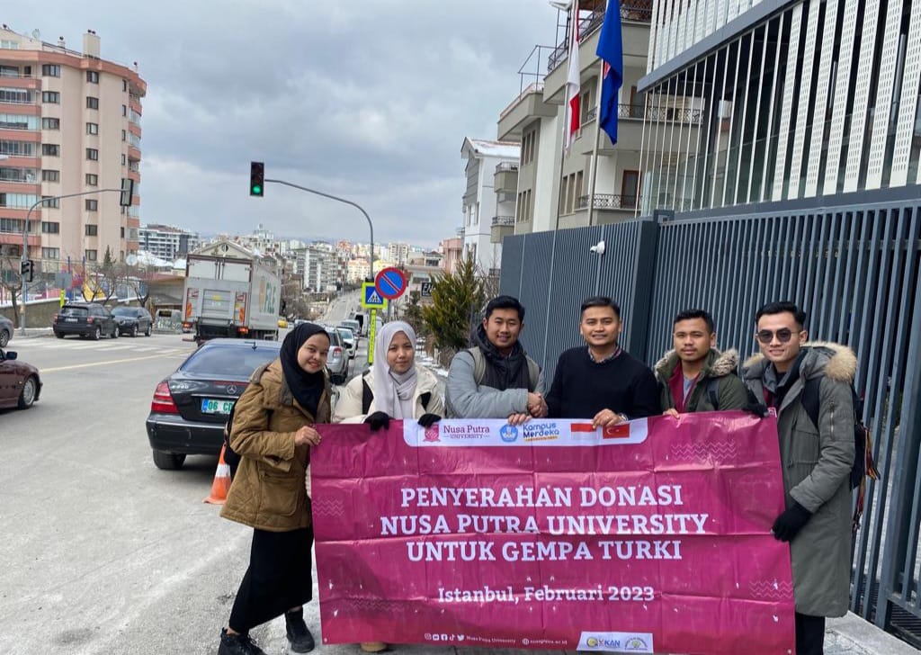 Universitas Nusa Putra Salurkan Donasi Bencana Gempa Turki